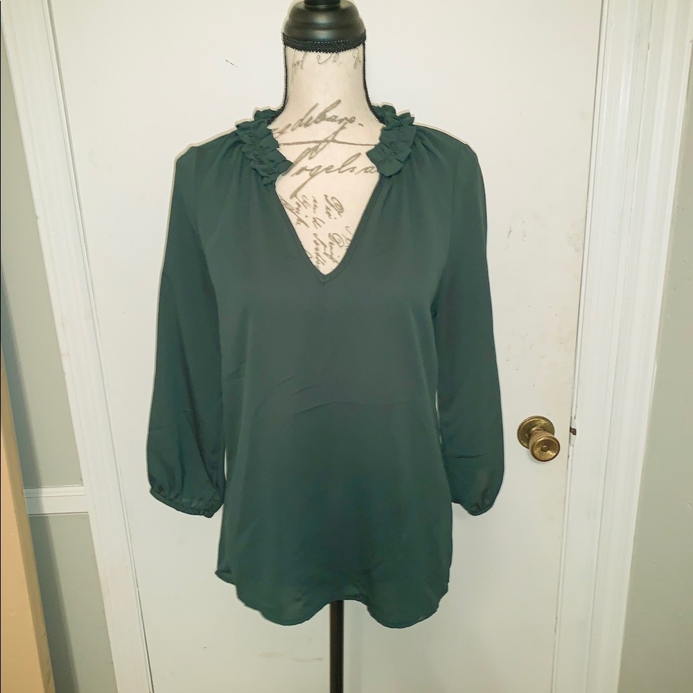 Dark green blouse